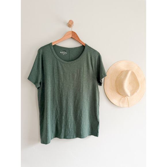 J.Crew Factory | NWT Short-sleeve girlfriend tee Pale Spinach Green | Sz XL - Picture 2 of 8